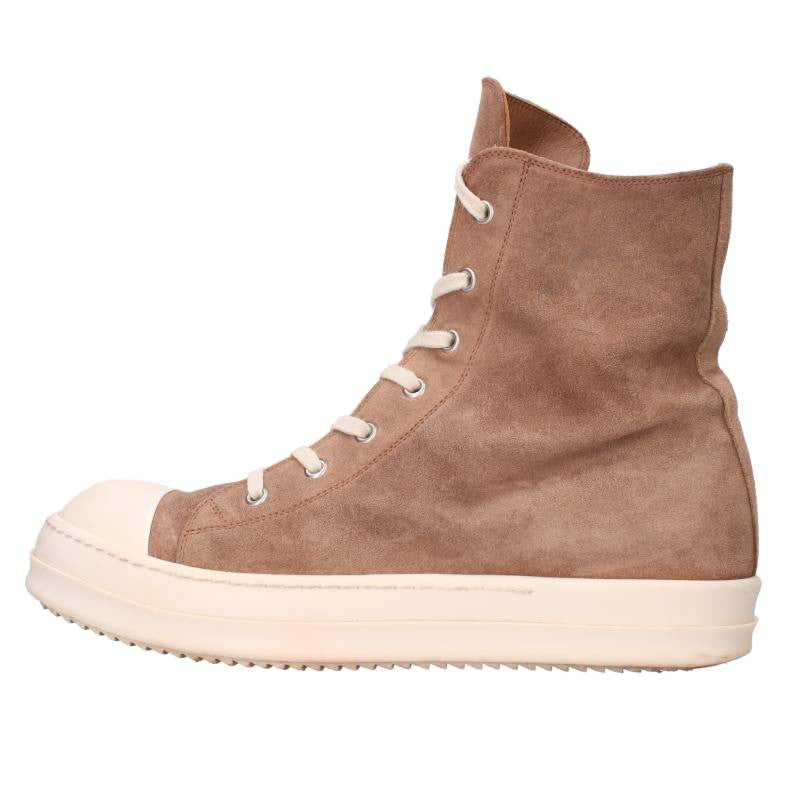 Rick Owens RAMONES Suede Leather Hi-Top Sneakers Size 8.5