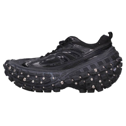BALENCIAGA BOUNCER SCREW Chunky Sole Black Silver Sneakers Size EU 41
