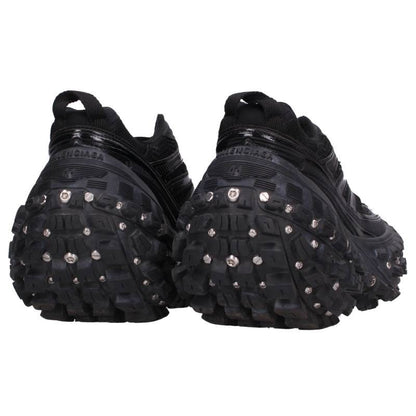 BALENCIAGA BOUNCER SCREW Chunky Sole Black Silver Sneakers Size EU 41