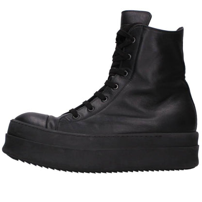 Rick Owens Mega Bumper Leather Sneakers Black Size 9.5