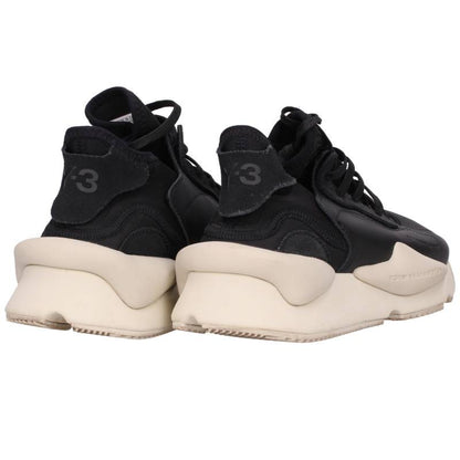 Y-3 Kaiwa Black White Low-Top Sneakers Size 28