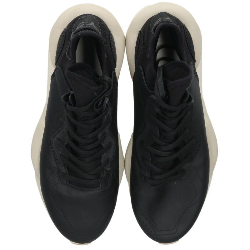 Y-3 Kaiwa Black White Low-Top Sneakers Size 28