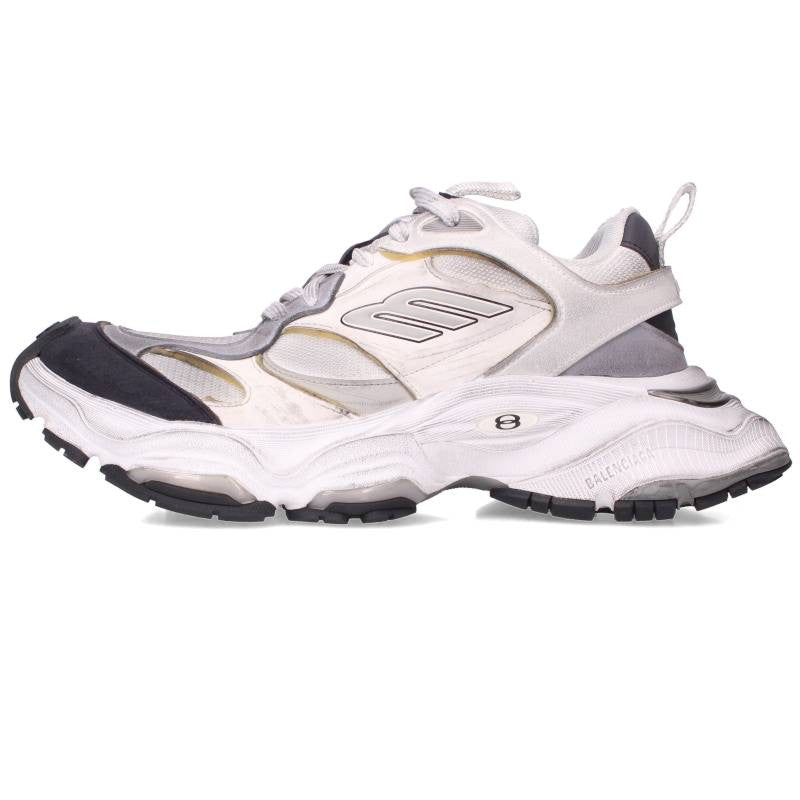 BALENCIAGA Cargo White Low-Top Sneakers Size EU 43