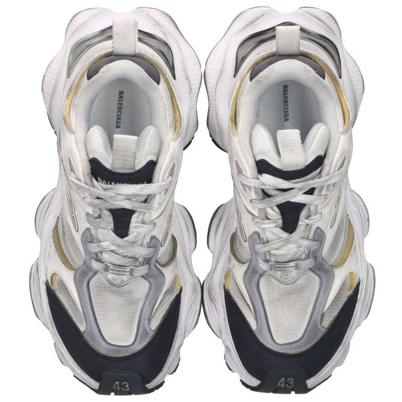 BALENCIAGA Cargo White Low-Top Sneakers Size EU 43