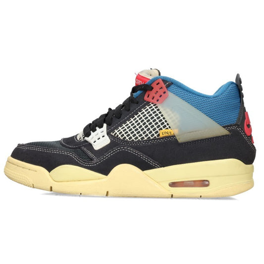 UNION x Nike Air Jordan 4 Sneakers Black Size 26.5cm