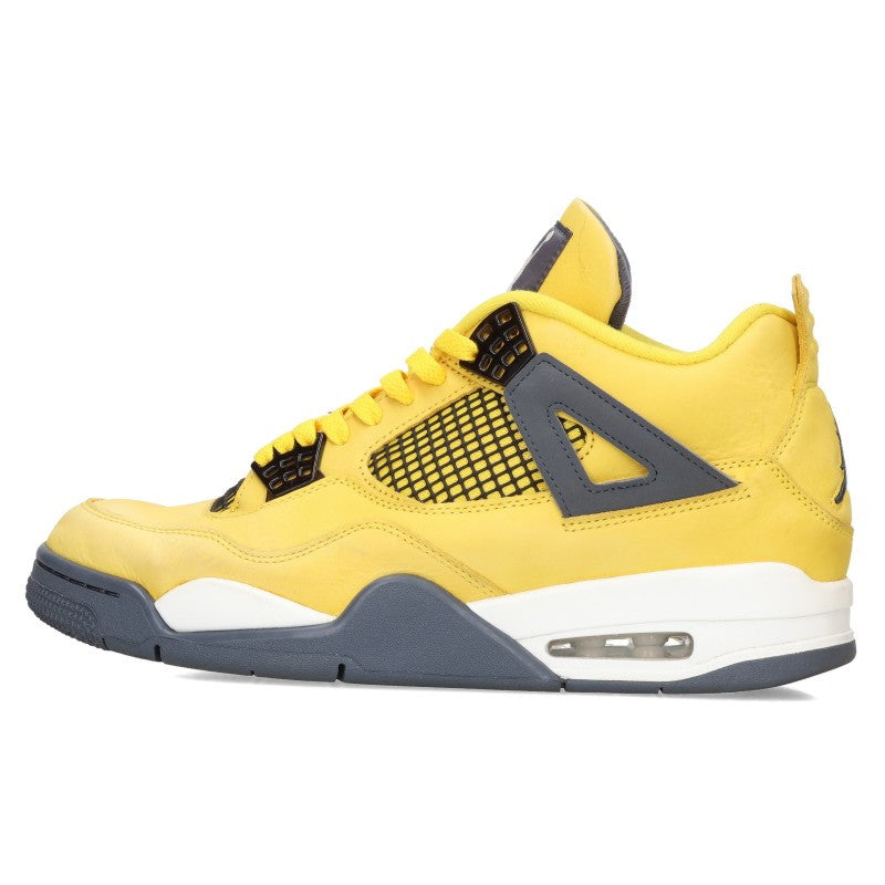 NIKE Air Jordan 4 Retro Tour Yellow Sneakers Size 28cm