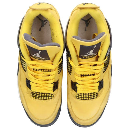 NIKE Air Jordan 4 Retro Tour Yellow Sneakers Size 28cm