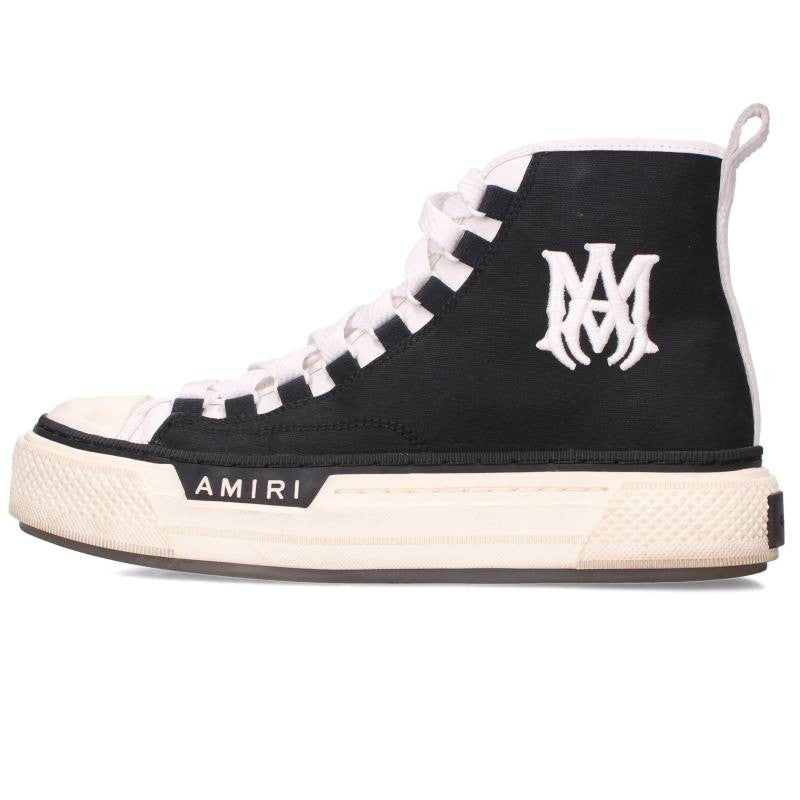AMIRI MA COURT HI Black/White Leather High-Top Size 6.5