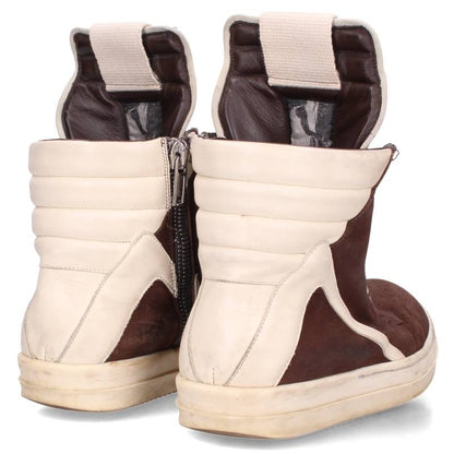 Rick Owens Geobasket Suede Leather Sneakers Brown Size EU 41