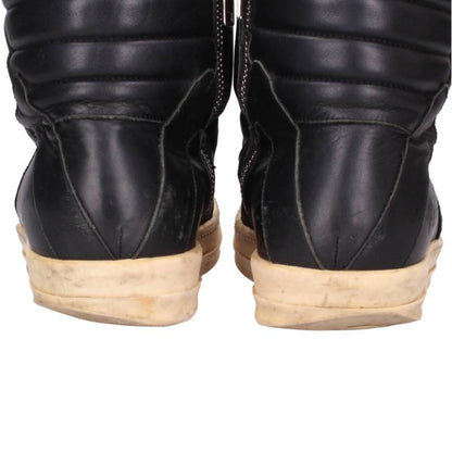Rick Owens Geobasket Leather Sneakers Black White Size EU 41