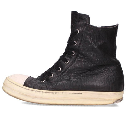 Rick Owens Ramones Leather Hi-Top Sneakers Size EU 42