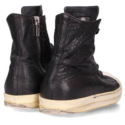 Rick Owens Ramones Leather Hi-Top Sneakers Size EU 42