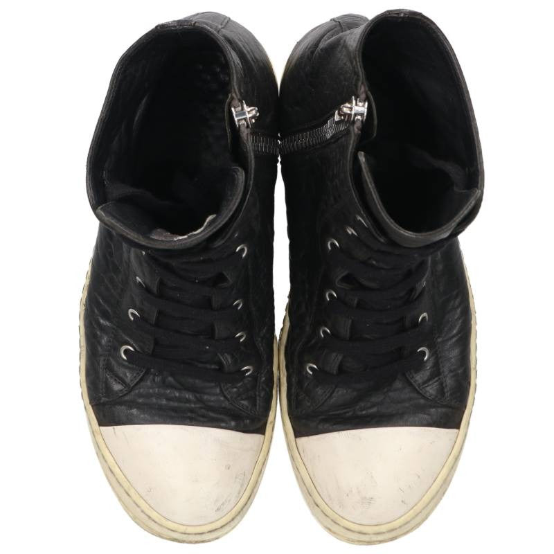 Rick Owens Ramones Leather Hi-Top Sneakers Size EU 42