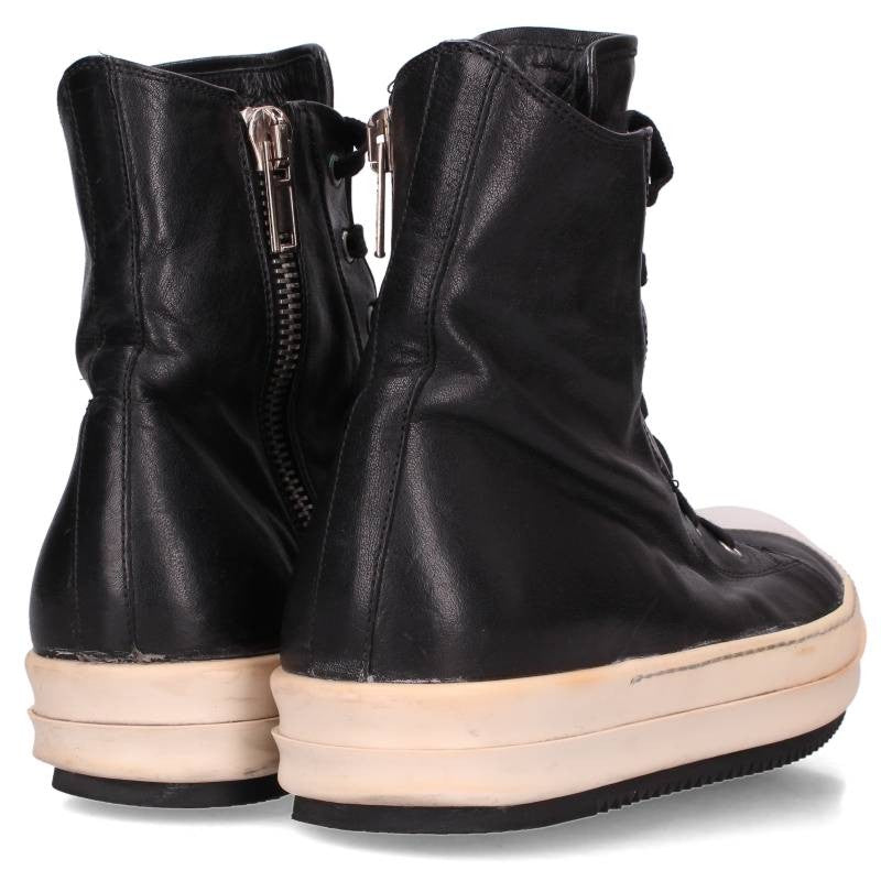 Rick Owens Ramones Hi-Top Sneakers Black/White Size EU 42