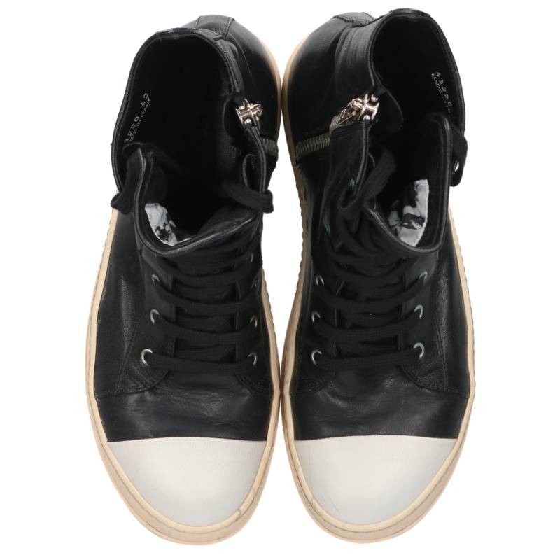 Rick Owens Ramones Hi-Top Sneakers Black/White Size EU 42