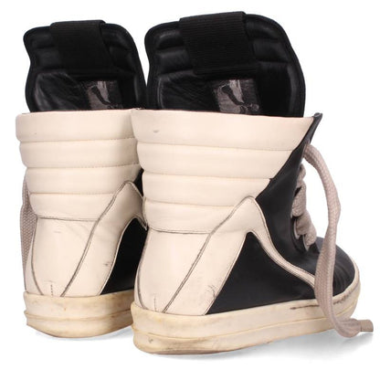 Rick Owens Geobasket Jumbo Lace Leather Sneakers Size EU 43
