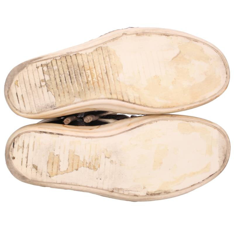 Rick Owens Geobasket Jumbo Lace Leather Sneakers Size EU 43
