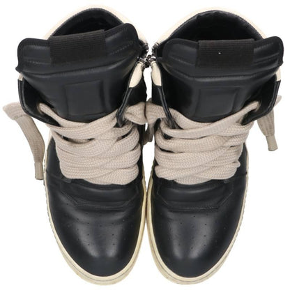 Rick Owens Geobasket Jumbo Lace Leather Sneakers Size EU 43
