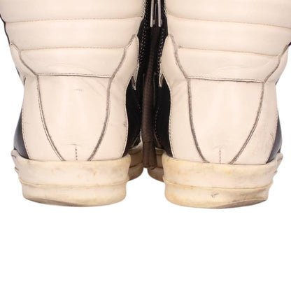 Rick Owens Geobasket Jumbo Lace Leather Sneakers Size EU 43