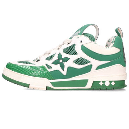 LOUISVUITTON LV Skate Line Sneakers Green/White Size 8