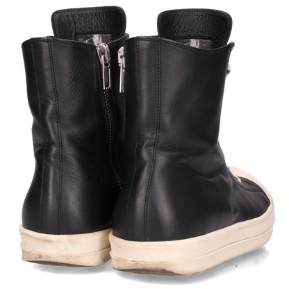 Rick Owens Ramones Leather Sneakers Black/White Size EU 44