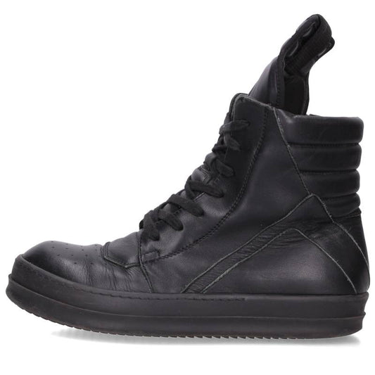 Rick Owens Geobasket Leather Sneakers Black Size EU 39