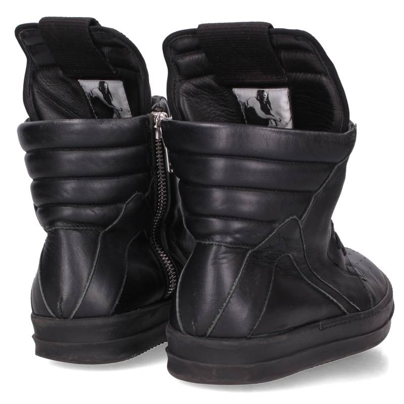Rick Owens Geobasket Leather Sneakers Black Size EU 39