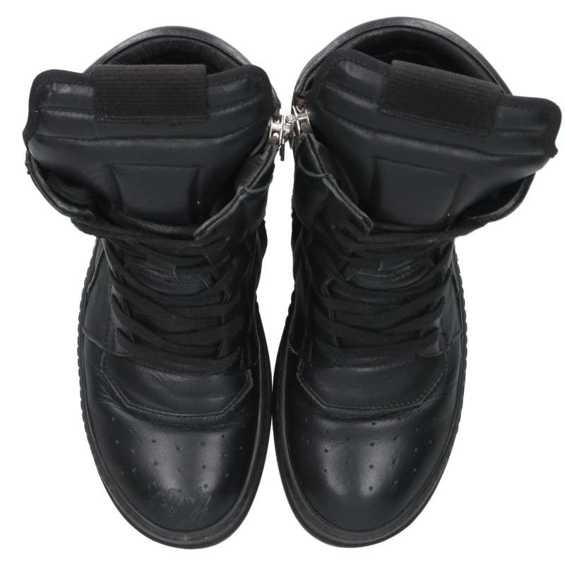 Rick Owens Geobasket Leather Sneakers Black Size EU 39
