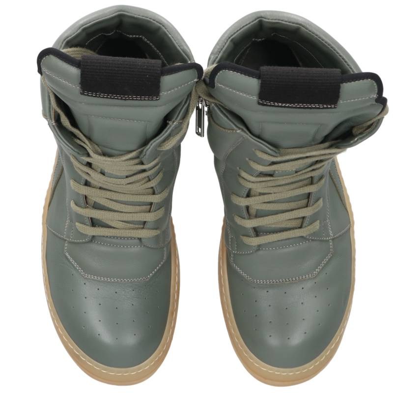 Rick Owens Geobasket Sneakers Olive/Beige Size EU 41