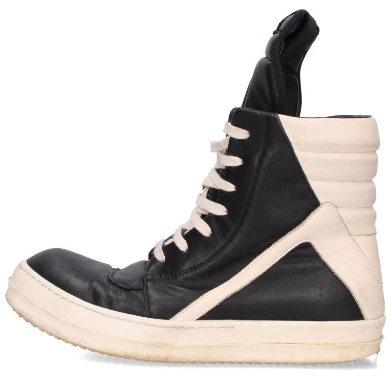 Rick Owens Geobasket Sneakers Black/White Size EU 40