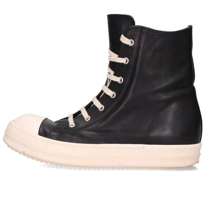 Rick Owens Ramones Leather Hi-Top Sneakers Size EU 42