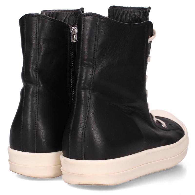 Rick Owens Ramones Leather Hi-Top Sneakers Size EU 42