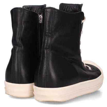 Rick Owens Ramones Leather Hi-Top Sneakers Size EU 42
