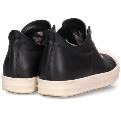 Rick Owens Ramones Low Leather Sneakers Black/White Size EU 43