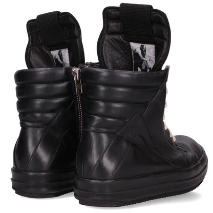 Rick Owens Geobasket Leather Sneakers Black Size EU 43