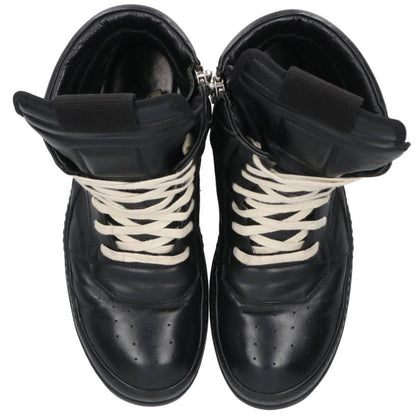 Rick Owens Geobasket Leather Sneakers Black Size EU 43