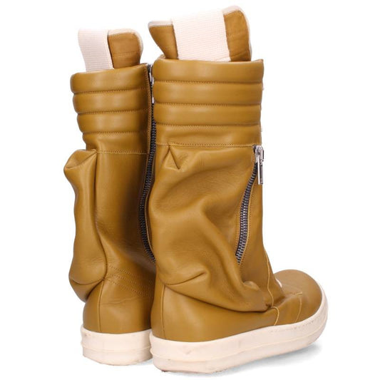 Rick Owens Cargo Basket Leather Sneakers Multi Size EU 45