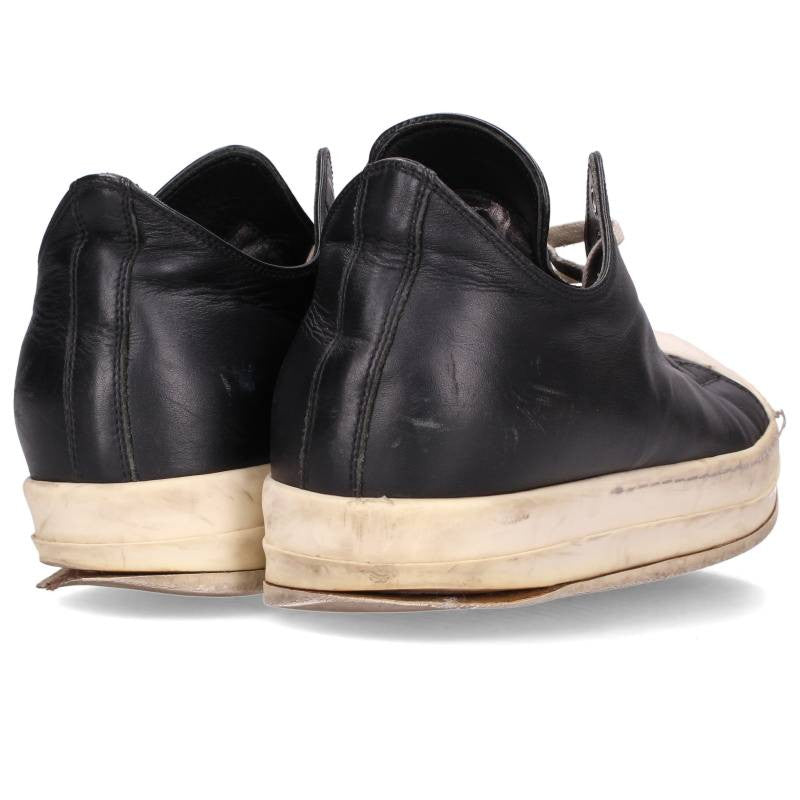 Rick Owens RAMONES LOW Sneakers Black/White Size EU 42