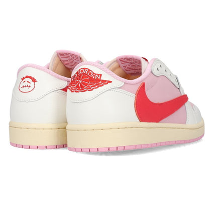 Travis Scott x Nike AJ1 Low Sneakers White/Pink Size 27.5cm