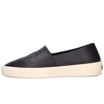 FEAR OF GOD Leather Slip-On Sneakers Black Size EU 45