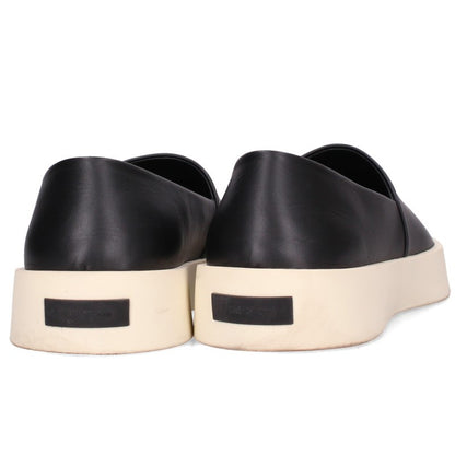 FEAR OF GOD Leather Slip-On Sneakers Black Size EU 45