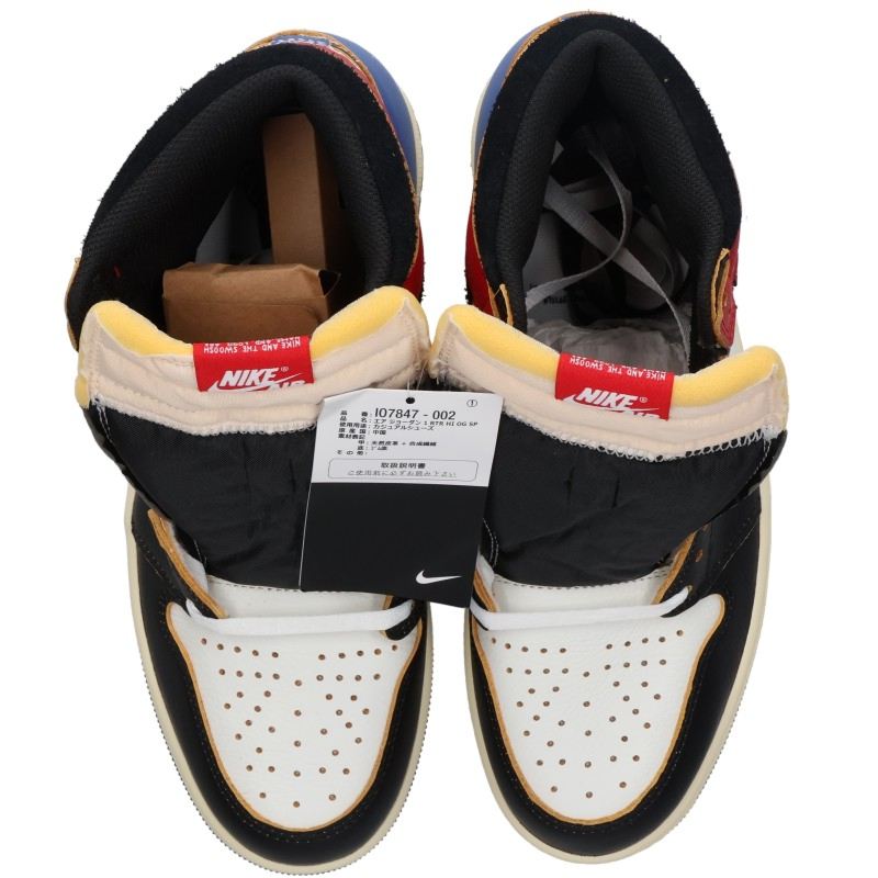 UNION x Nike Air Jordan 1 High Retro OG Sneakers Size 27.5cm
