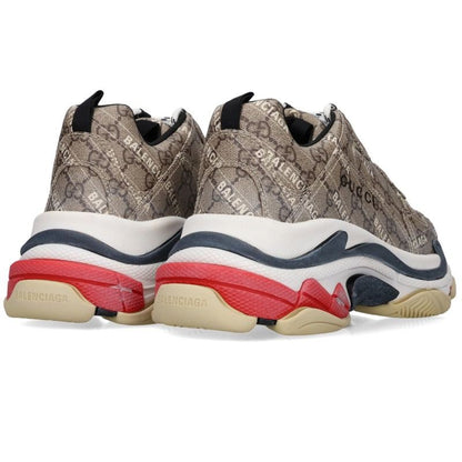 BALENCIAGA x GUCCI Triple S Sneakers Brown Size EU 43