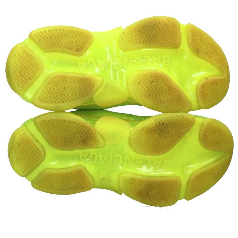BALENCIAGA Triple S Low-Top Sneakers Yellow Size EU 38