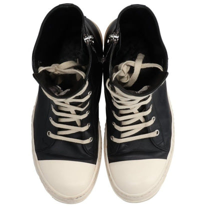 Rick Owens Ramones Leather Sneakers Black/White Size EU 41