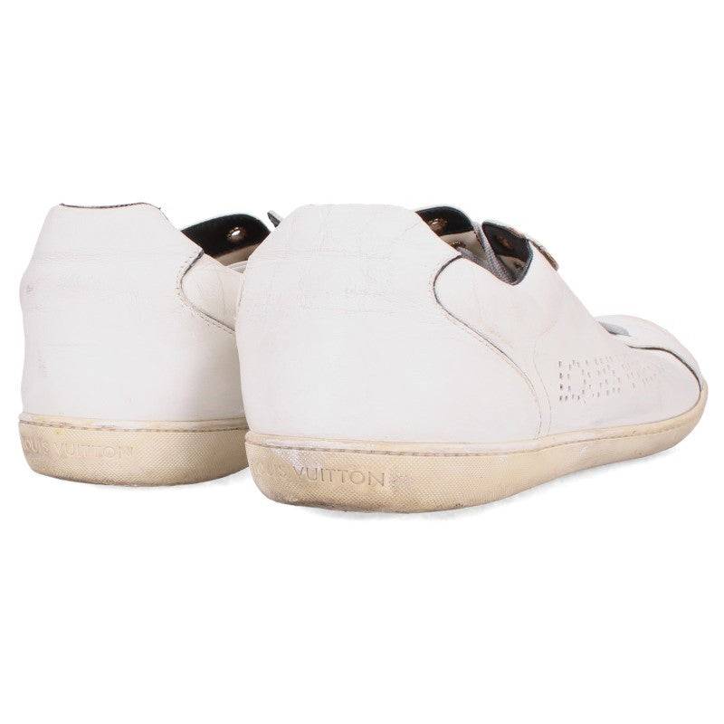 LOUISVUITTON Perforated Logo Low-Top Sneakers White Size 7.5