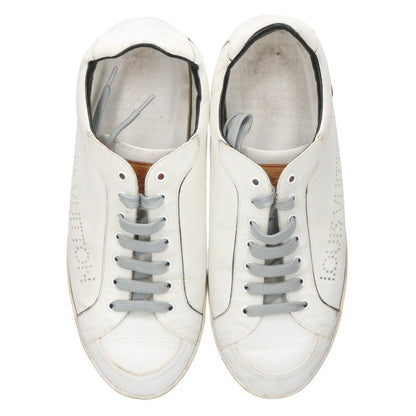 LOUISVUITTON Perforated Logo Low-Top Sneakers White Size 7.5