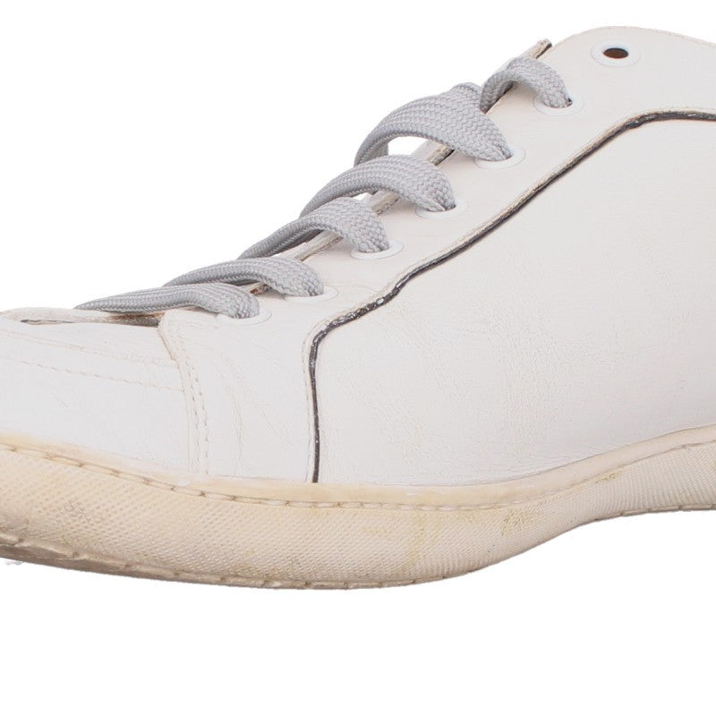 LOUISVUITTON Perforated Logo Low-Top Sneakers White Size 7.5