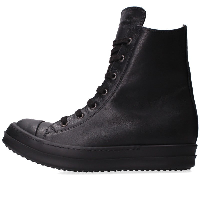Rick Owens Ramones Leather Sneakers Black Size EU 40