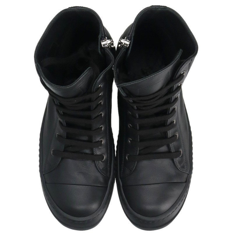 Rick Owens Ramones Leather Sneakers Black Size EU 40